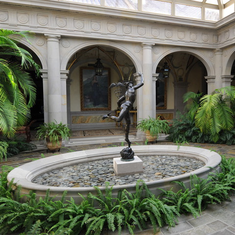 The Mercury by Giambologna inside a private house in Mexico City